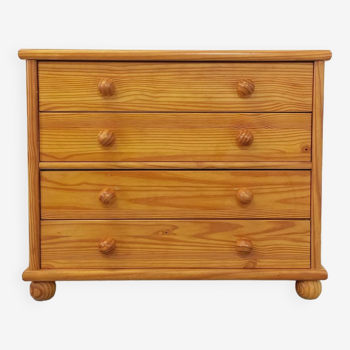 Vintage pine chest of drawers from the 70s