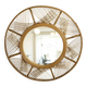 Miroir vintage en rotin