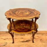 Double side table art nouveau tray