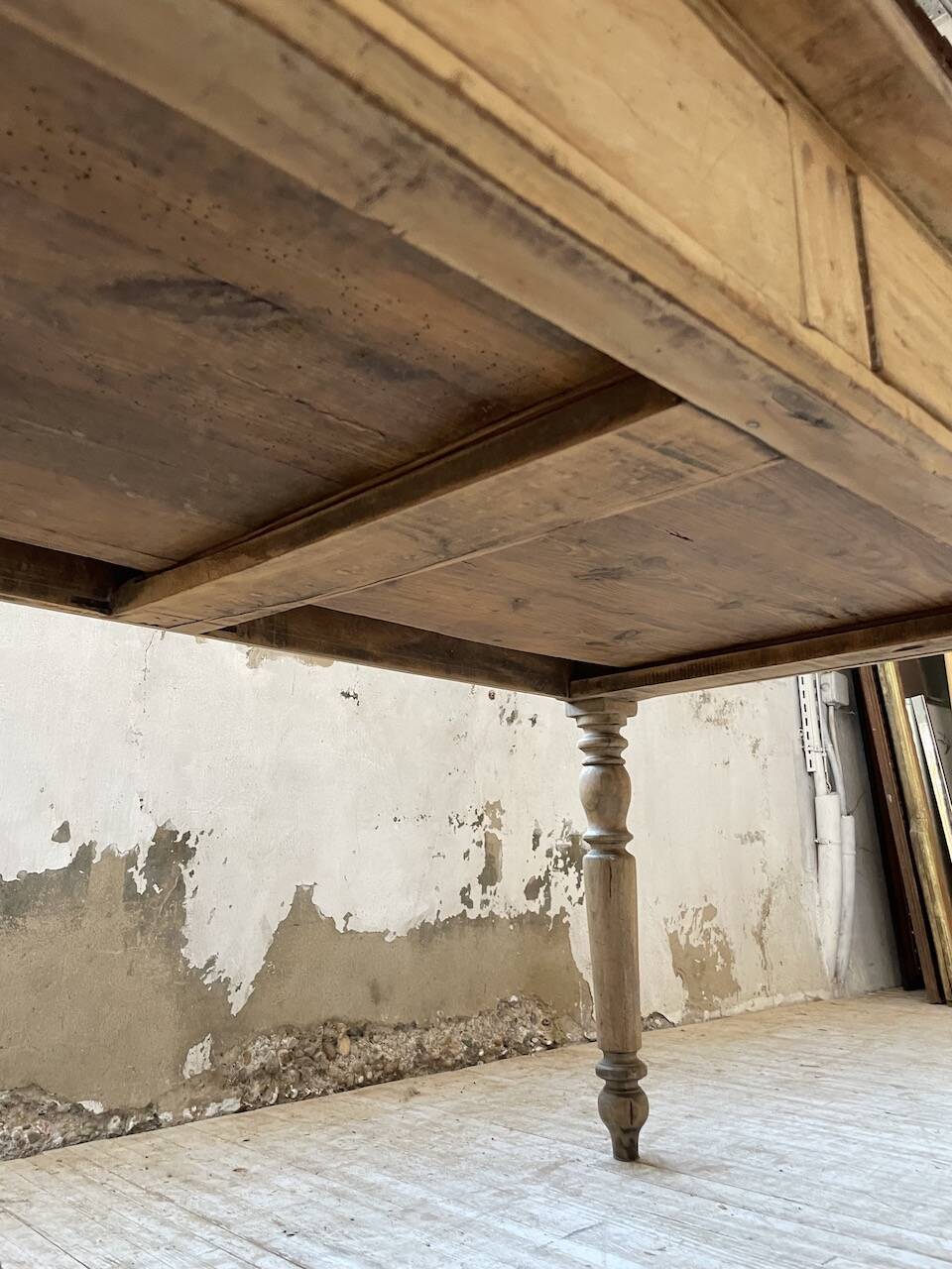 2m walnut drapery farmhouse table