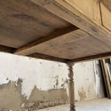 2m walnut drapery farmhouse table