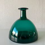 Blown glass vase signed holmegaard 1961