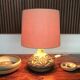 Ceramic table lamp, bow and candle holder by Noomi Backhausen for Søholm