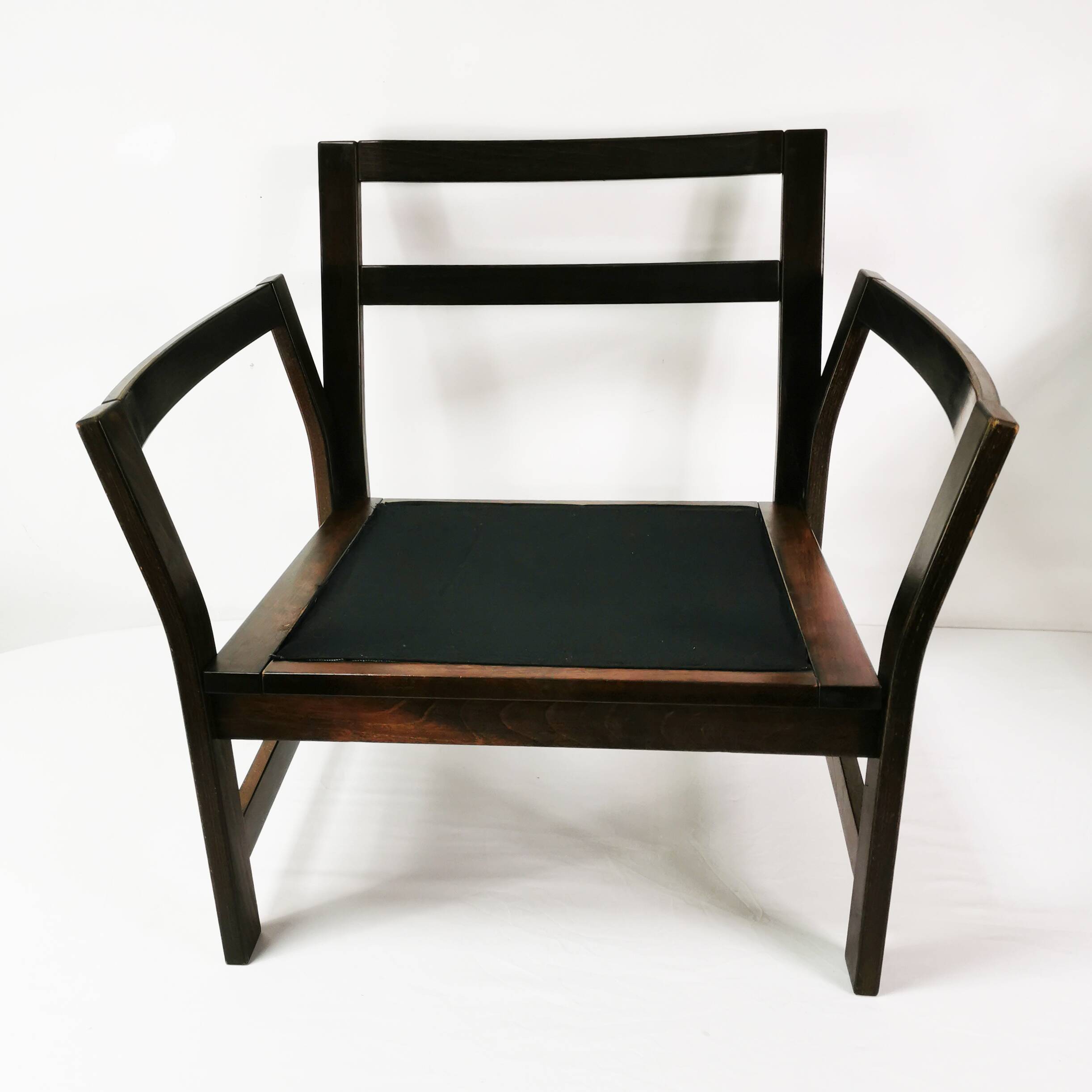 Mid-century leather armchair, Denmark, 1960s