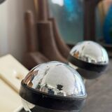 Wall coat rack with 2 vintage ball hooks