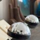 Wall coat rack with 2 vintage ball hooks