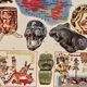 Illustrated plate on Mexican and Mayan art, 1940s-50s