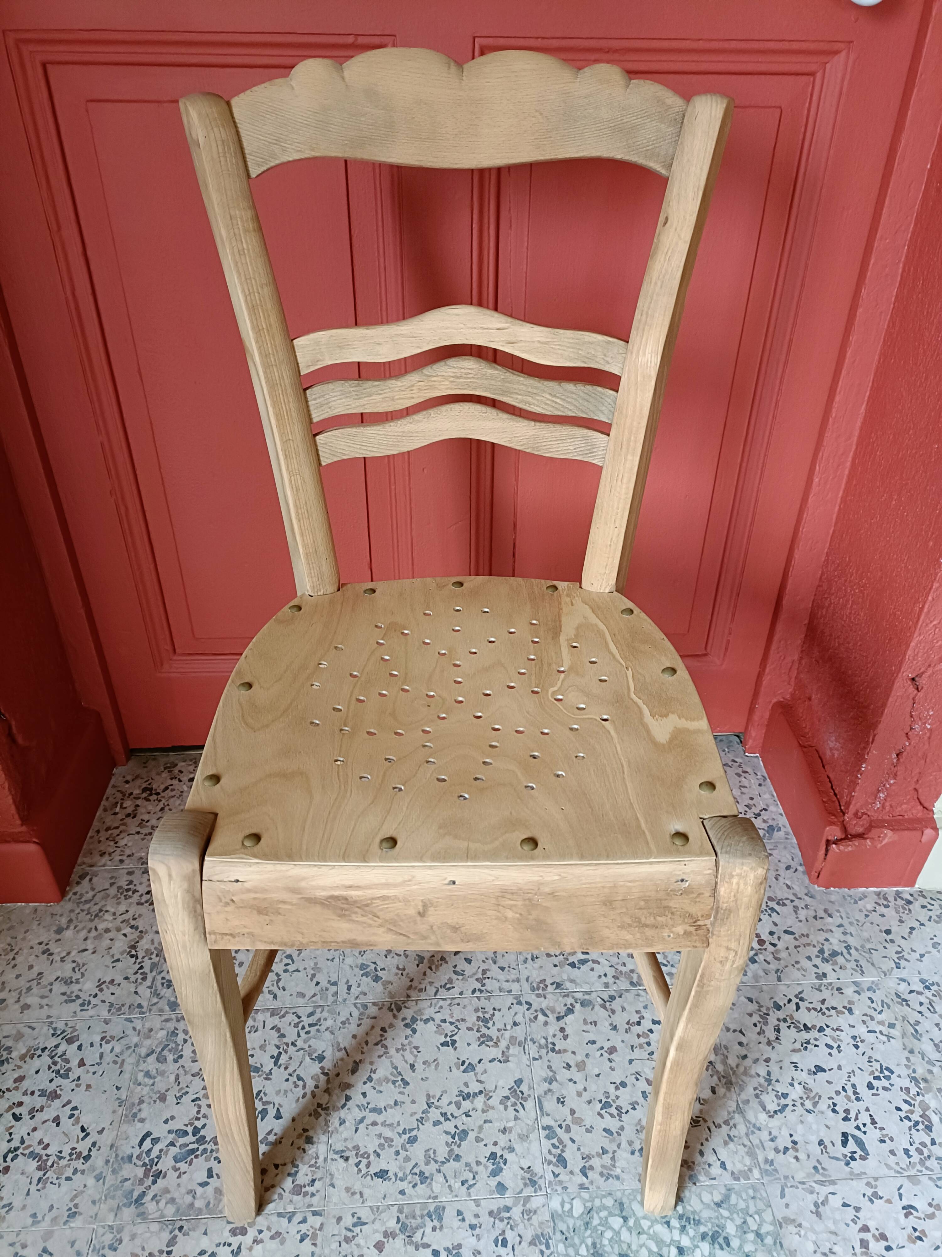 Renovated wooden chair