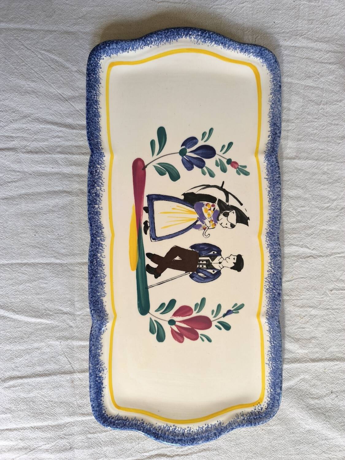 Rectangular Breton cake dish St-Jean-de-Monts