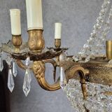 Louis XV style hot air balloon or basket chandelier circa 1900
