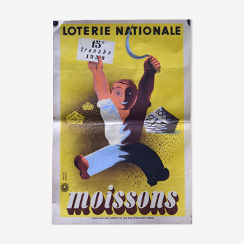 1939 National Lottery Poster "Harvest"