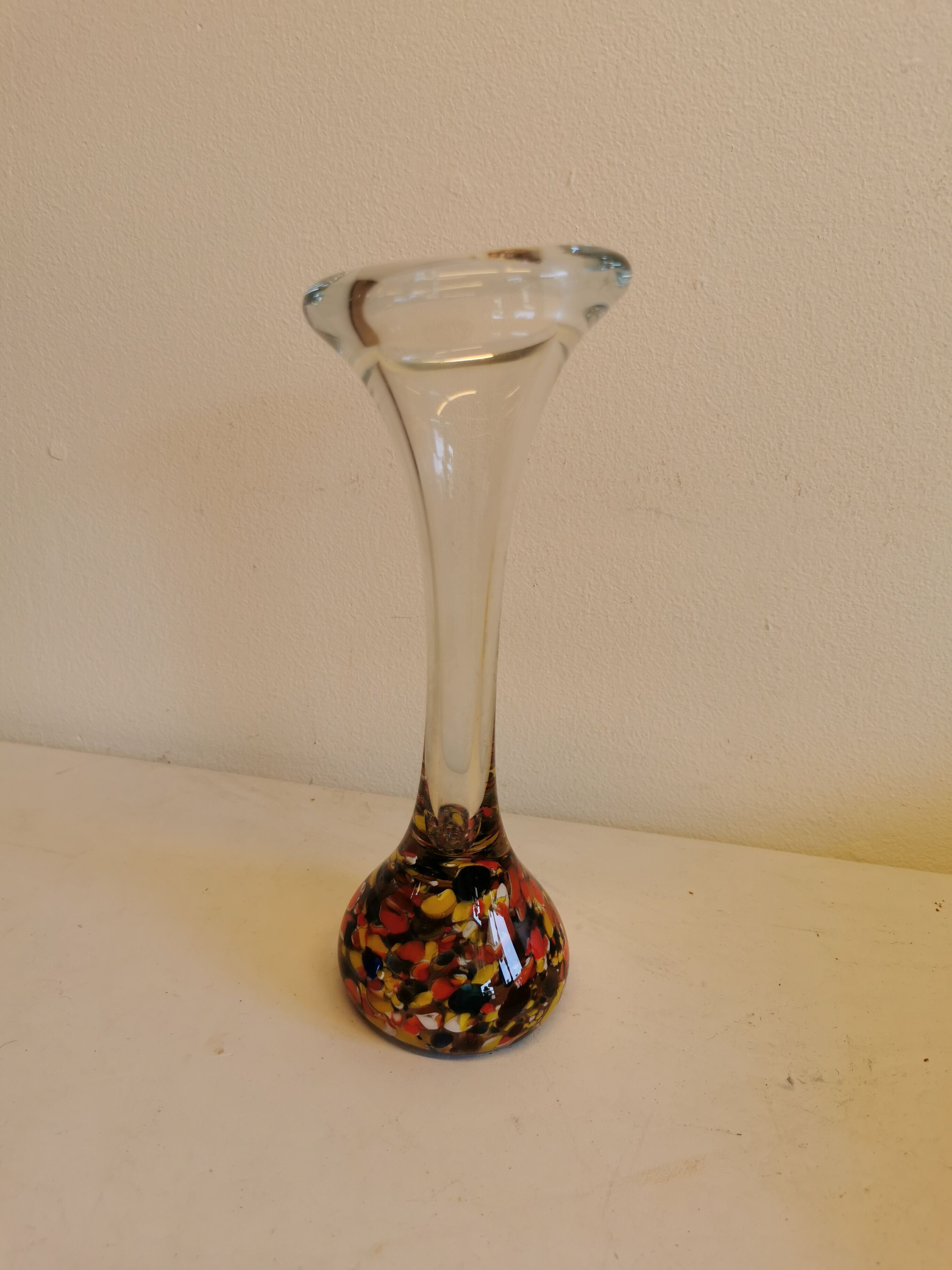 Bone vase from danish holmegaard glassworks