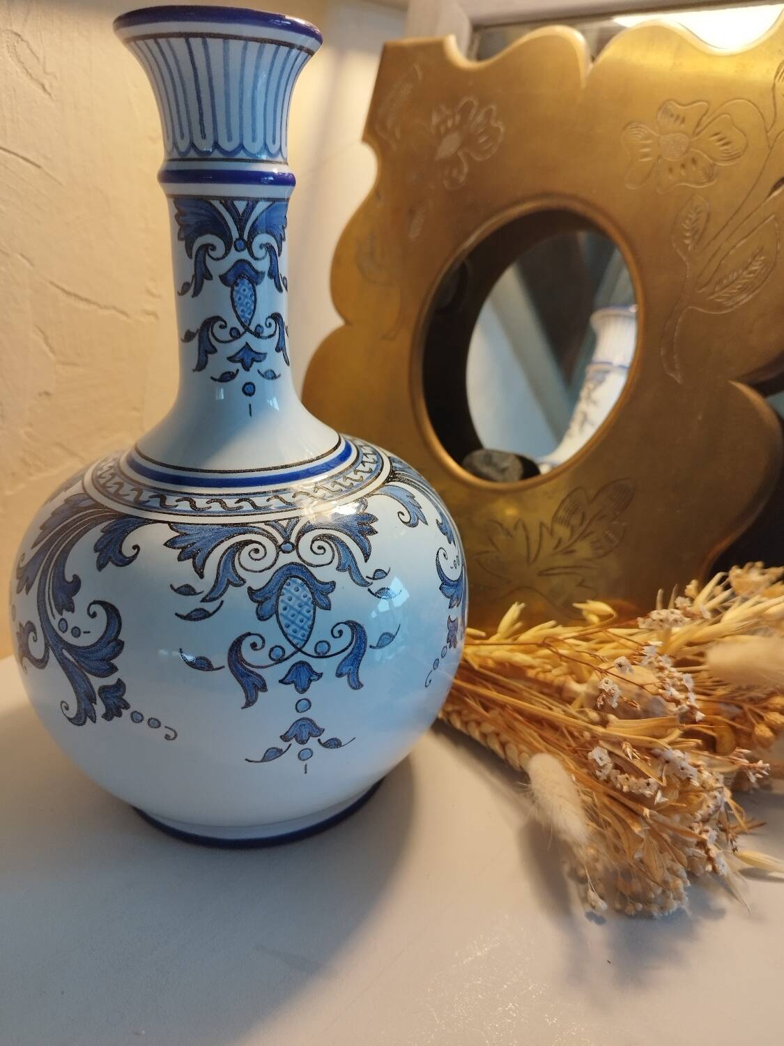 Montagnon Nevers earthenware soliflore vase