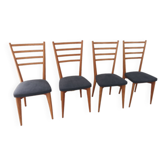Set of 4 chairs from the 1950s