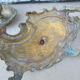 2 antique hand candlesticks Louis XV style rocaille bronze or brass