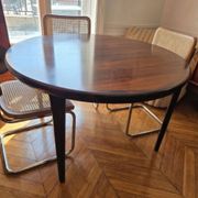 Table ronde par VV Møbler Spottrup extensible en bois de rose