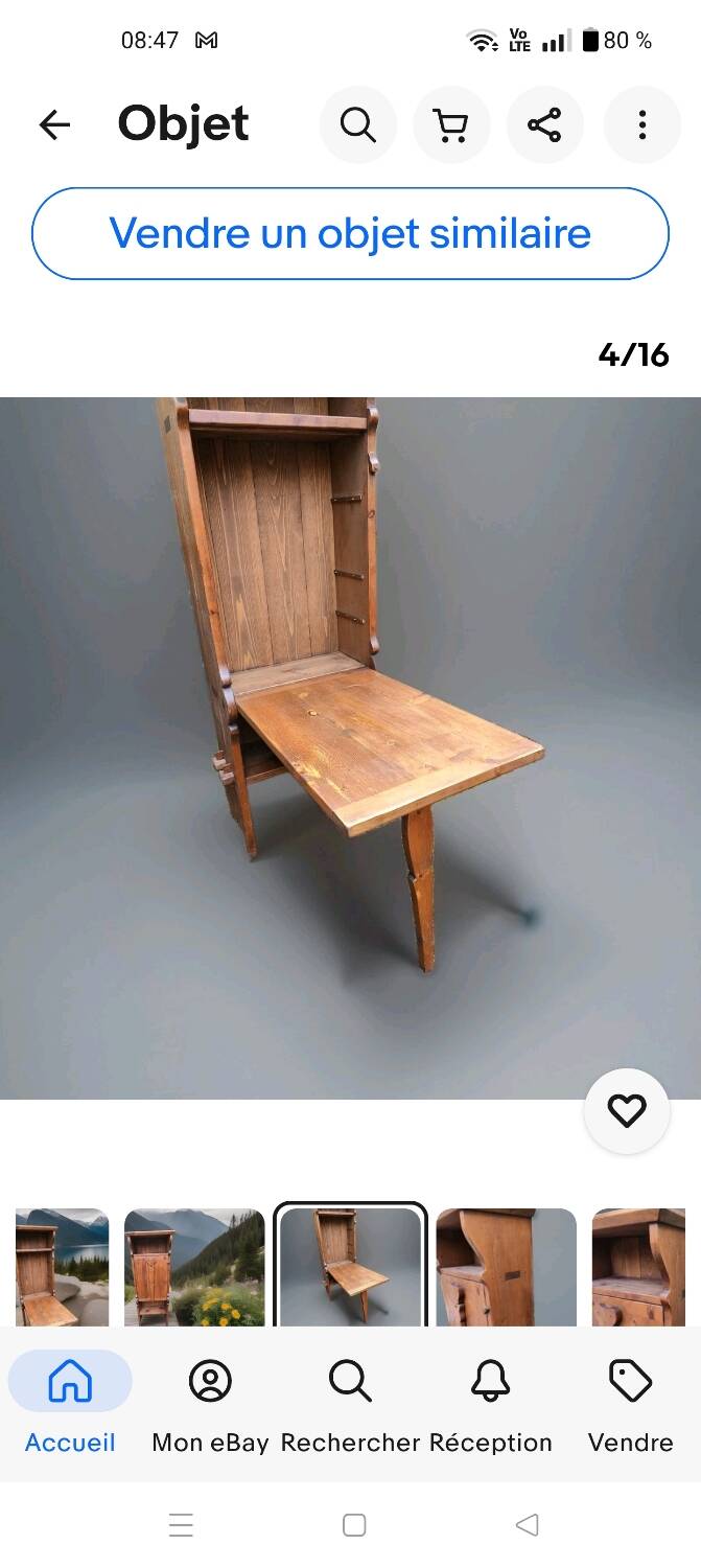 Meuble table de berger savoyard