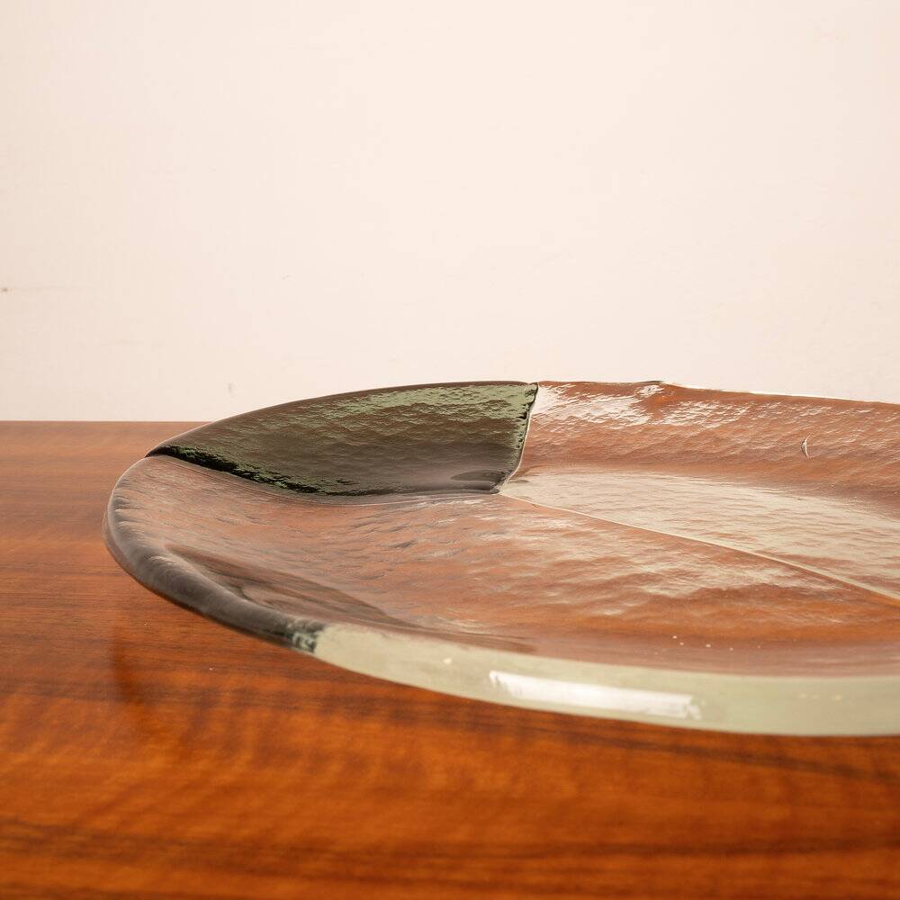 Murano glass catchall dish by Aureliano Toso for Leucos, 1960