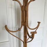 Rattan coat rack year 60