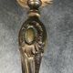 Old gilded bronze lamp base with Louis XV style rocaille decoration