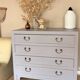 Antique blue commode