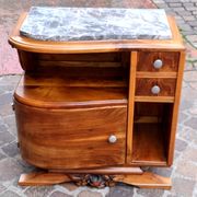 Asymmetrical console table, art deco style from the 1920s to 1930s.