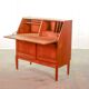 Danish Teak Writing Desk Cabinet by H.W. Klein for Bramin. Germany, 1960s