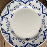 3 old crockery dishes, manufactures of St Amand, Emile Bourgeois and HB& Cie