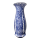 Blue and White Lacquered Ceramic Vase by Laveno Chinoiserie Style, Italy