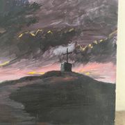 Sunset, oil on canvas
