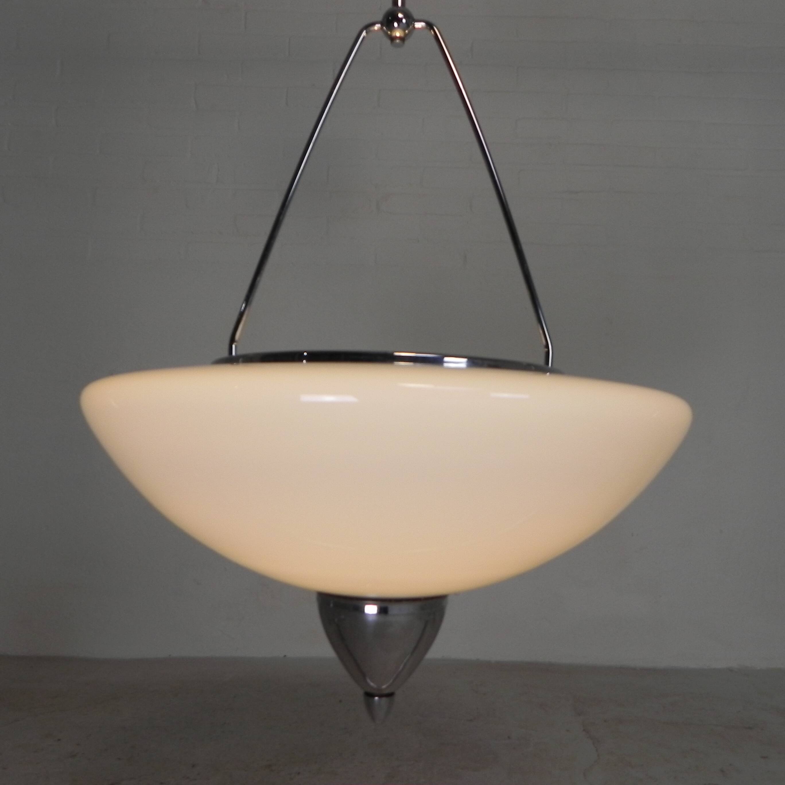 Zeiss Ikon pendant lamp, mirror lamp, 1930s