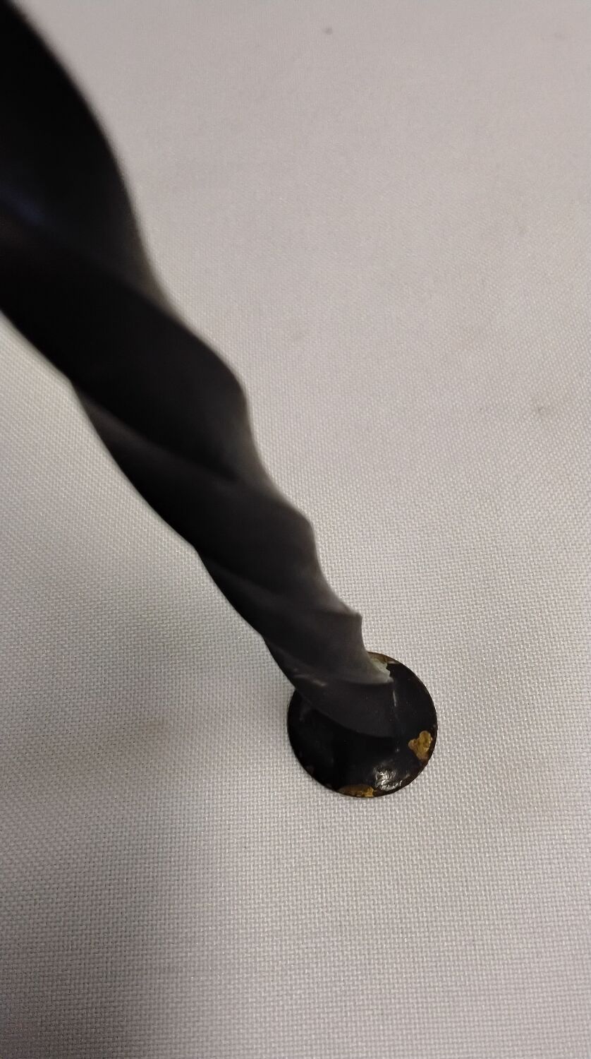 Wrought iron magazine rack signed CHATY Vallauris