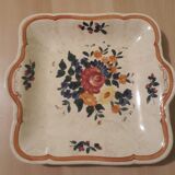 Serving dish faience of Longchamp mistral model, decorated hand