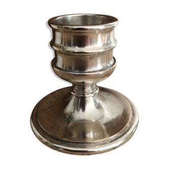 Silver metal candlestick - stamped "G"