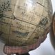 Globe paper map of the discoveries of 1634 edited first part of the 20th