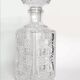 Carafe whisky en cristal motif damier