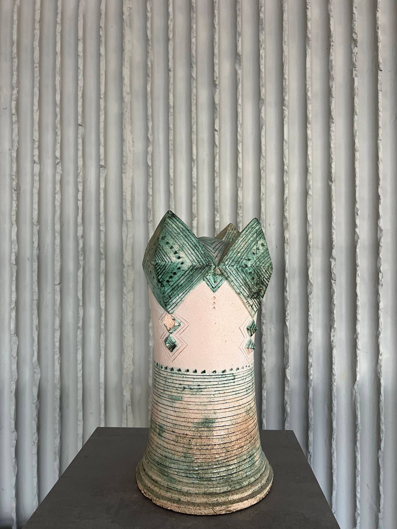 XXL (40-80cm) ceramic chess set by Maria Kenarova