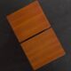 Mid-century teak bedside tables with rosewood inlays, Denmark 1960s