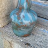 Art Nouveau vase in marbled Soliflore glass paste signed Jouvray
