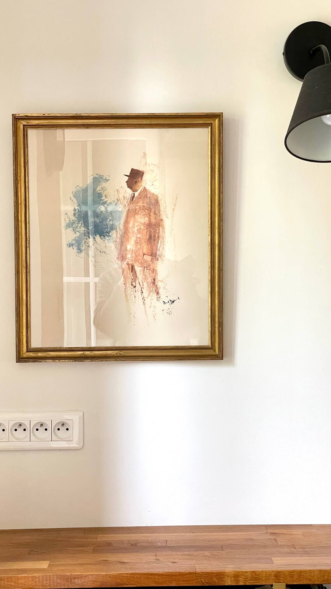 Illustration on vintage paper