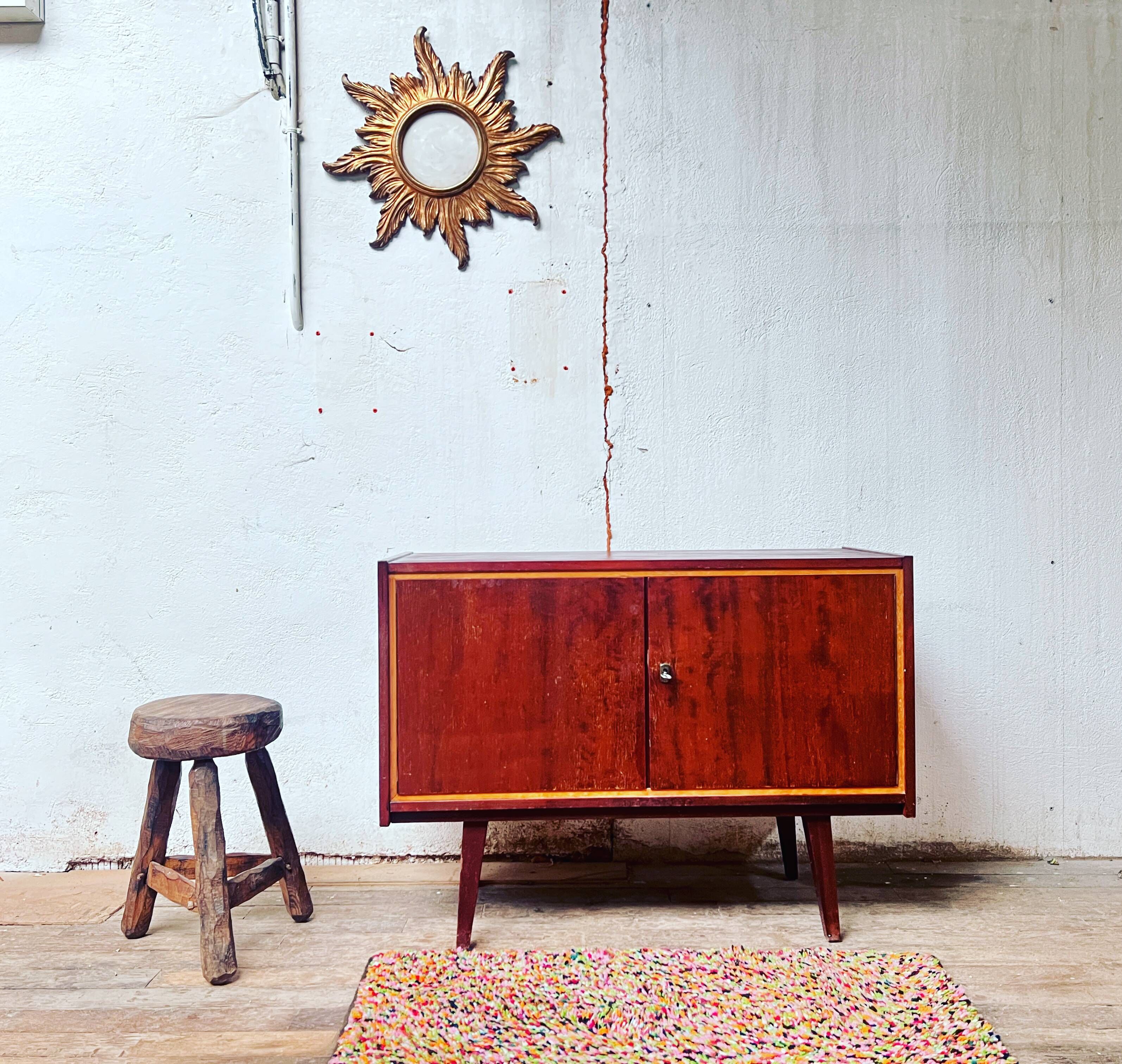  enfilade vintage pieds compas 1960
