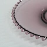 1960s Glass Serving Tray, Czechoslovakia