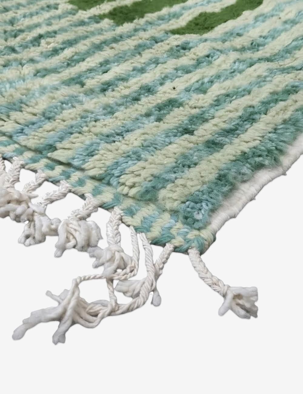 Tapis Vert Contemporain - 304 x 258 cm