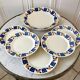 Badonviller dessert service consisting of a cake dish and 10 30s dessert plates