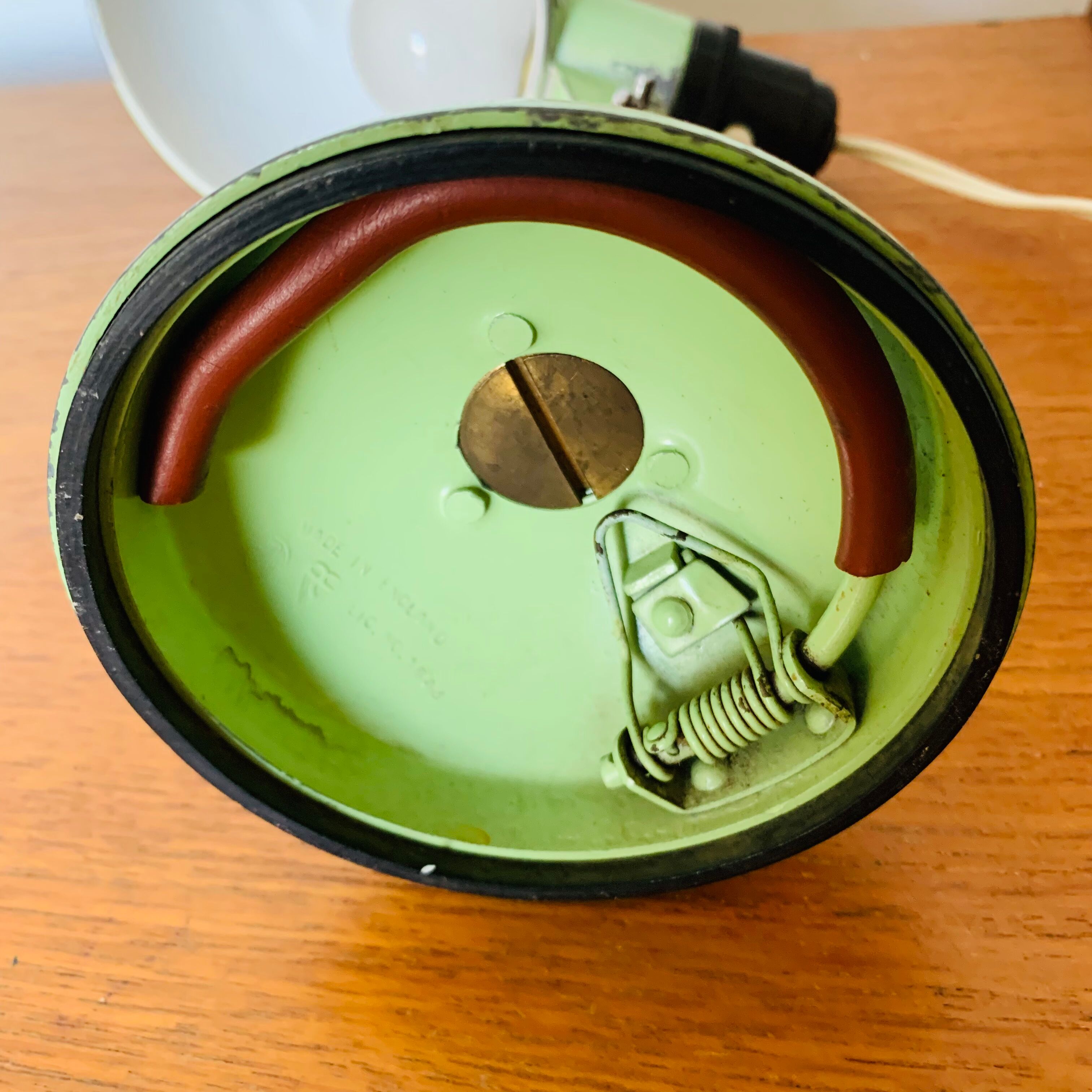 Vintage travel folding lamp Metek 1950