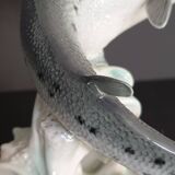 Goebel ceramic salmon numbered and signed Frobek (animal, fish)