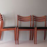 Set of 3 teak dining chairs, Danish design 1960-1970