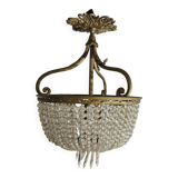 Napoleon III basket chandelier with tassels