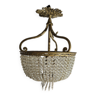 Napoleon III basket chandelier with tassels