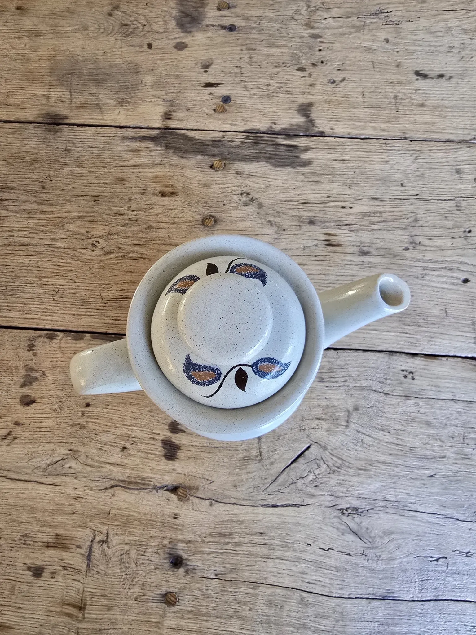 Vintage 1970s coffee pot "Sologne" St Amand earthenware
